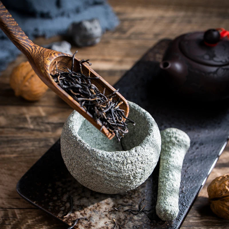 Stone Mortar and Pestle for Spices Herbs Mini 7cm