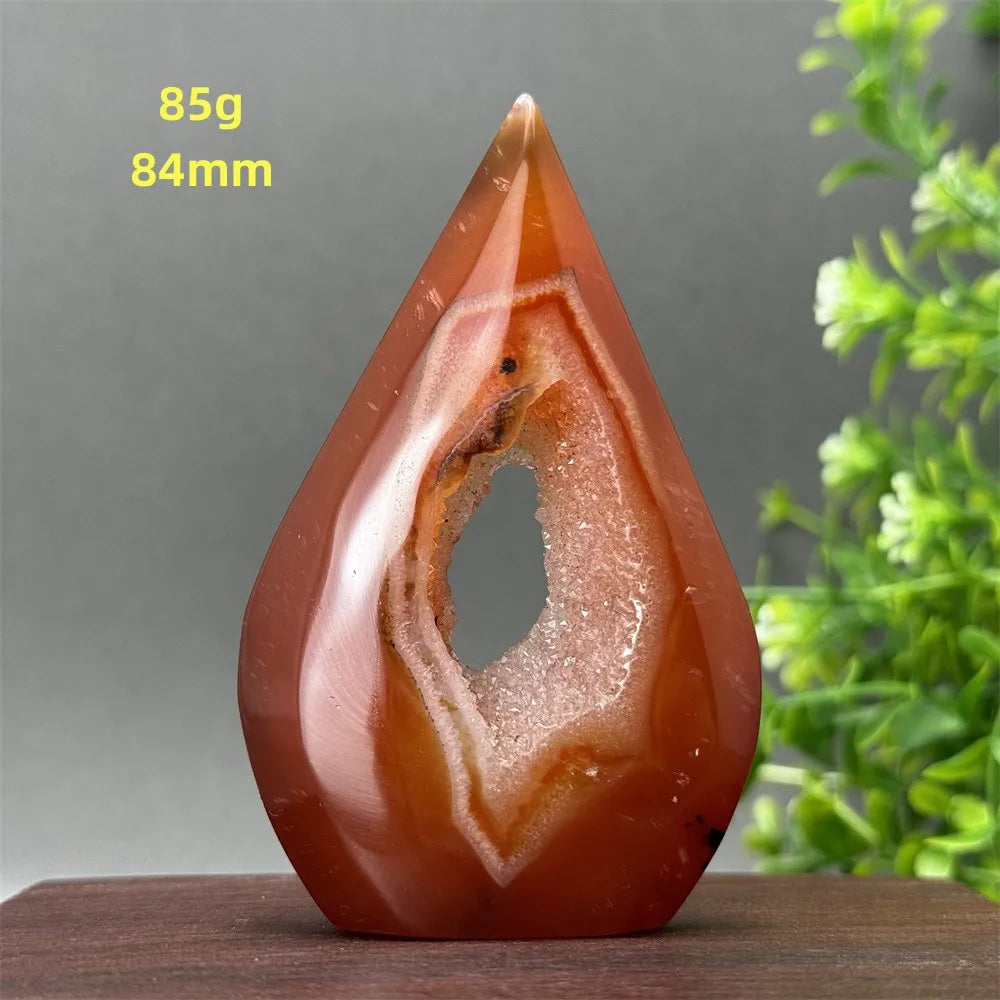 Red Aagate Geode Free-Form