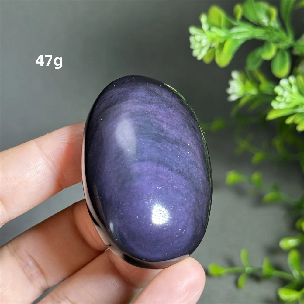 Rainbow Obsidian Palm Stone