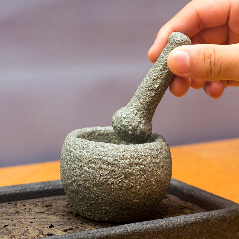 Stone Mortar and Pestle for Spices Herbs Mini 7cm