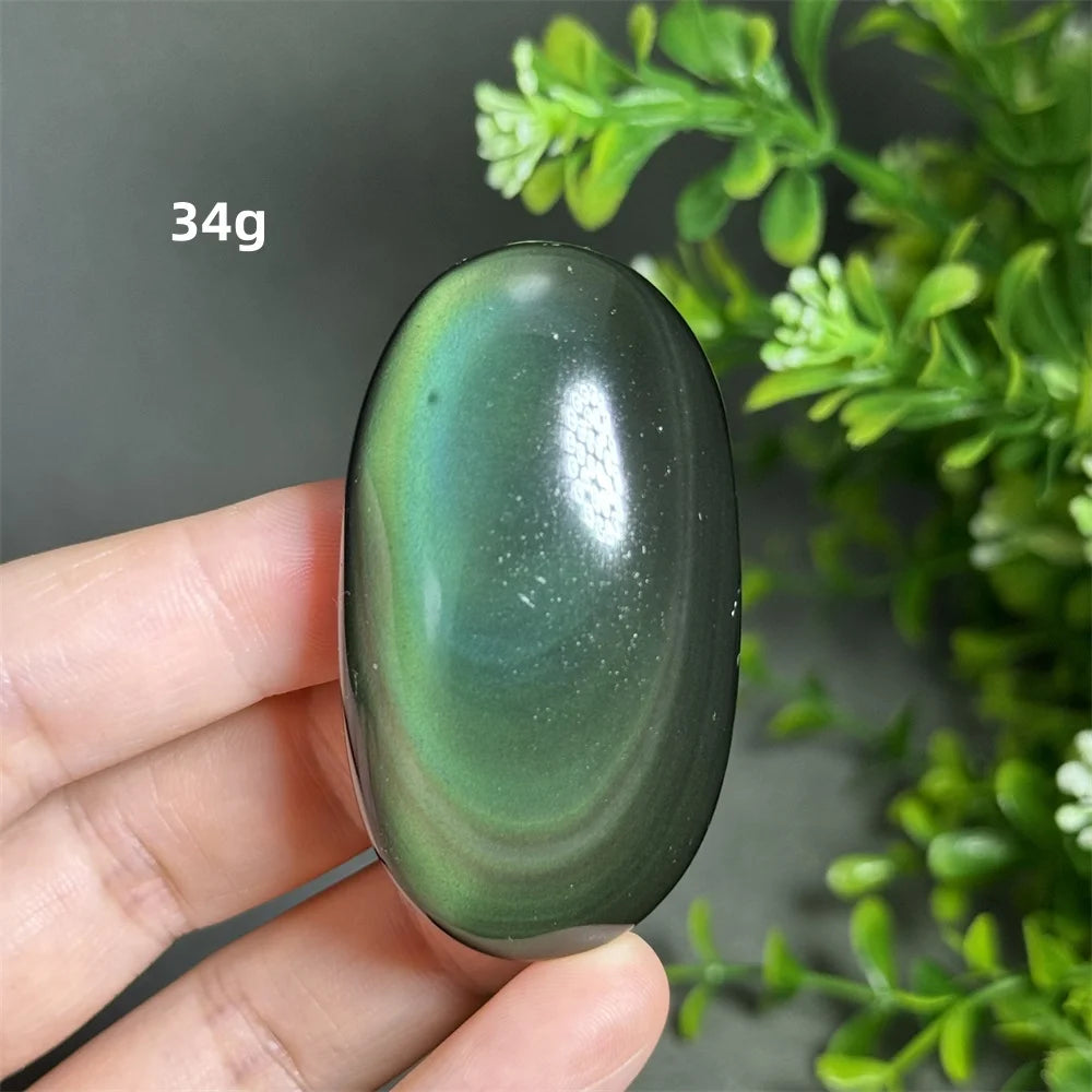 Rainbow Obsidian Palm Stone