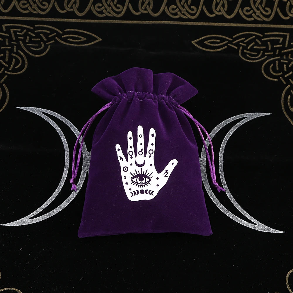 5Pcs Tarot Storage Velvet Bag Drawstring
