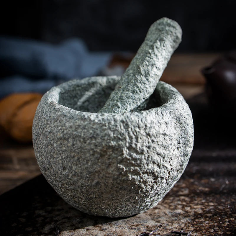 Stone Mortar and Pestle for Spices Herbs Mini 7cm
