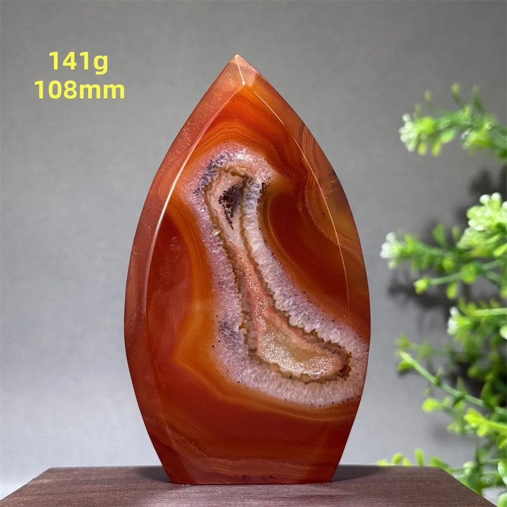Red Aagate Geode Free-Form