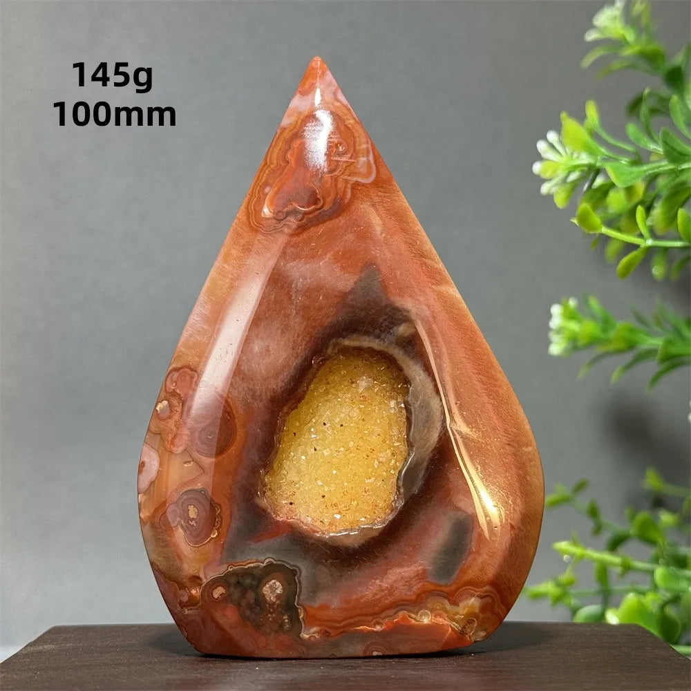 Red Aagate Geode Free-Form